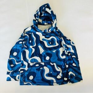 Hanna‎ Andersson Blue and Cream Hoodie